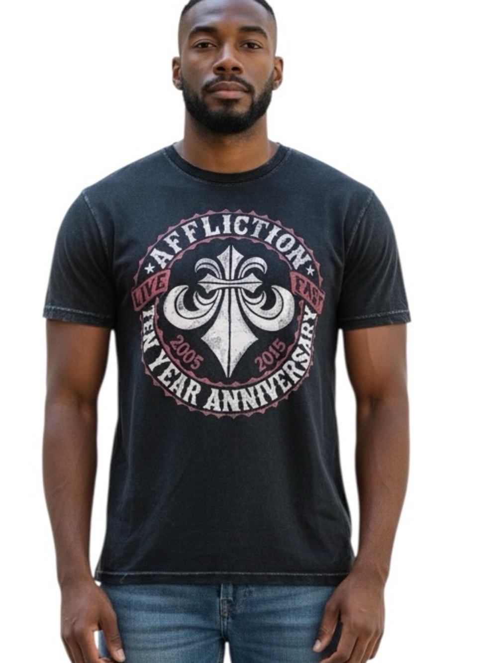 AFFLICTION: Limited Edition Men’s 10 Year Anniversary Graphic T-shirt- Size XL